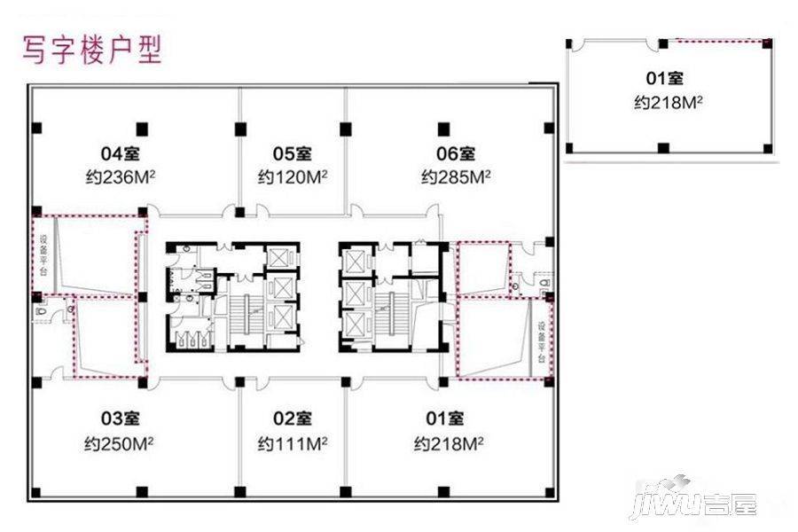 星耀城1室0厅0卫218㎡户型图