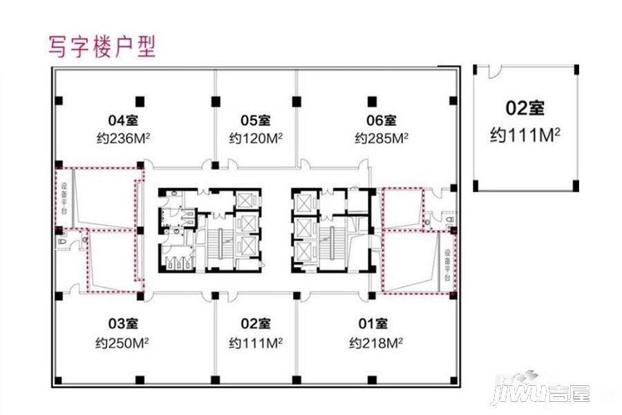 星耀城1室0厅0卫111㎡户型图