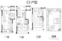 之江长九中心6室3厅4卫196㎡户型图