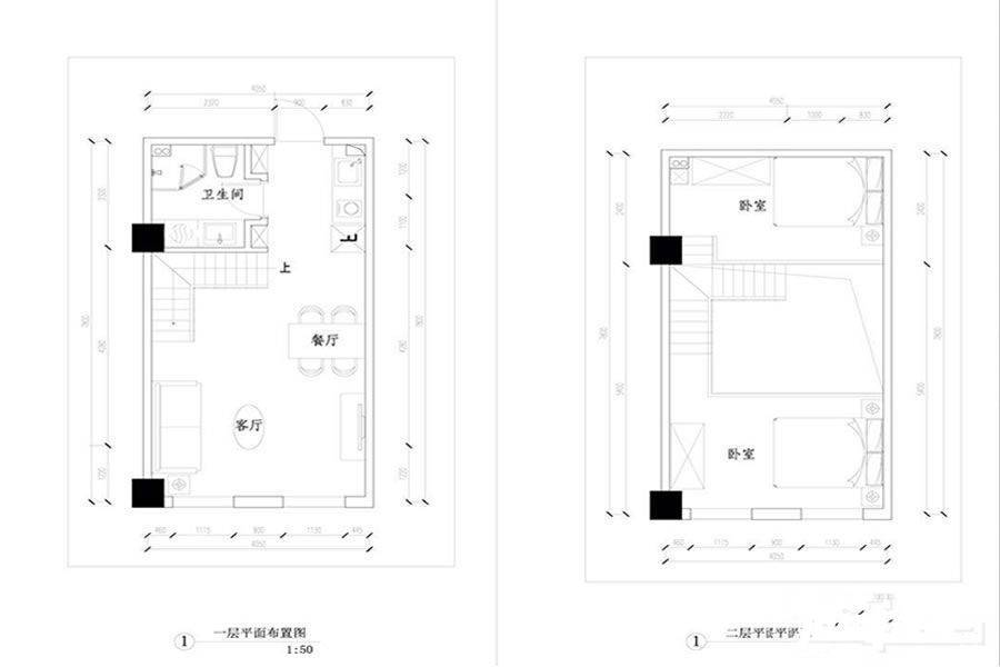 捷瑞达瑞谷2室2厅1卫65㎡户型图