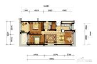 中企艮山府3室2厅1卫88㎡户型图