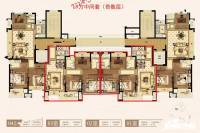 上实海上海(二期)3室2厅2卫89㎡户型图