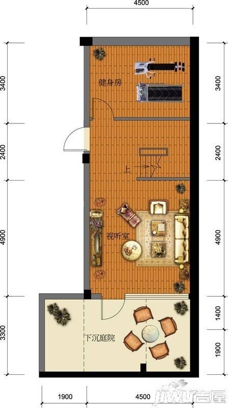 金城华府3室2厅3卫169㎡户型图