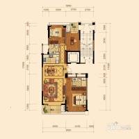 绿城玉兰花园3室2厅2卫137㎡户型图