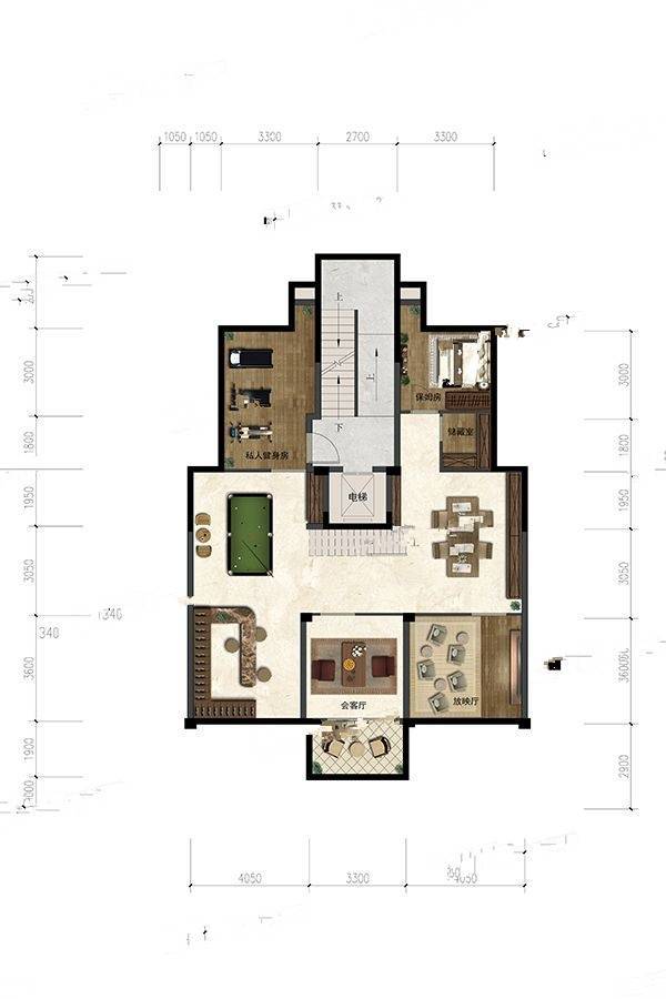 绿都云和湖4室2厅3卫123㎡户型图