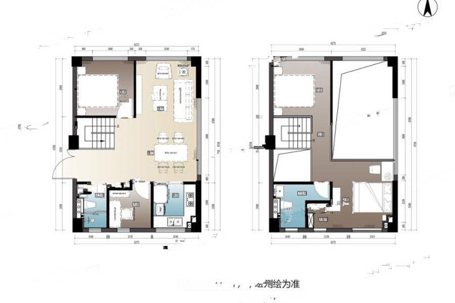 群升万国天地2室2厅1卫68㎡户型图