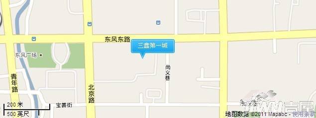 三鑫第一城位置交通图