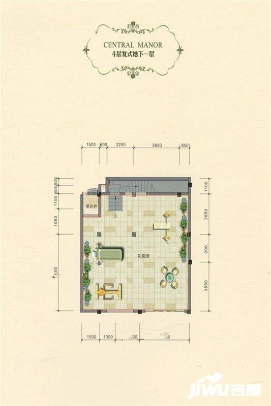 凯光中央庄园4室2厅3卫144.8㎡户型图