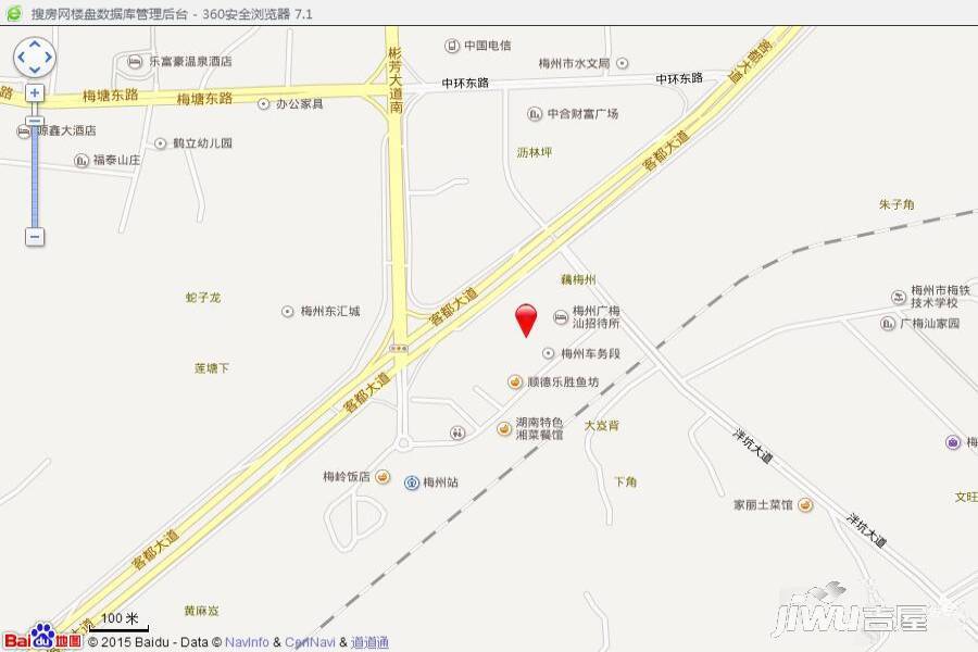 梅州义乌小商品批发城位置交通图图片