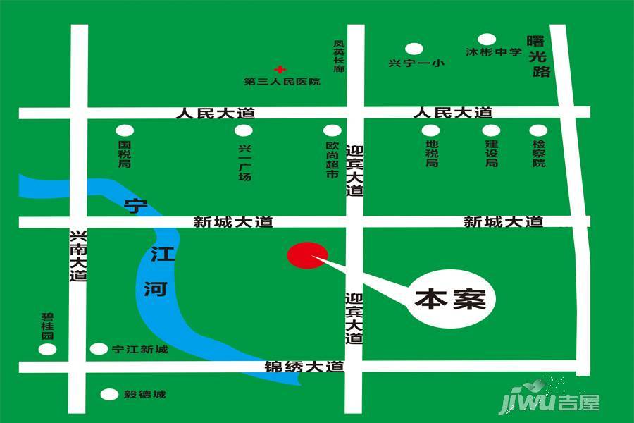 联康城位置交通图
