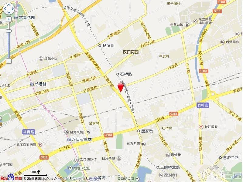 新长江京华国际商铺位置交通图图片