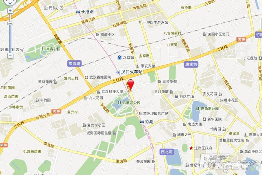 武汉天街资本中心位置交通图