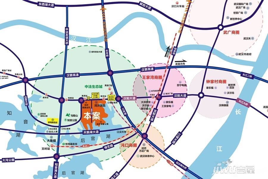 中国健康谷健康新天地位置交通图