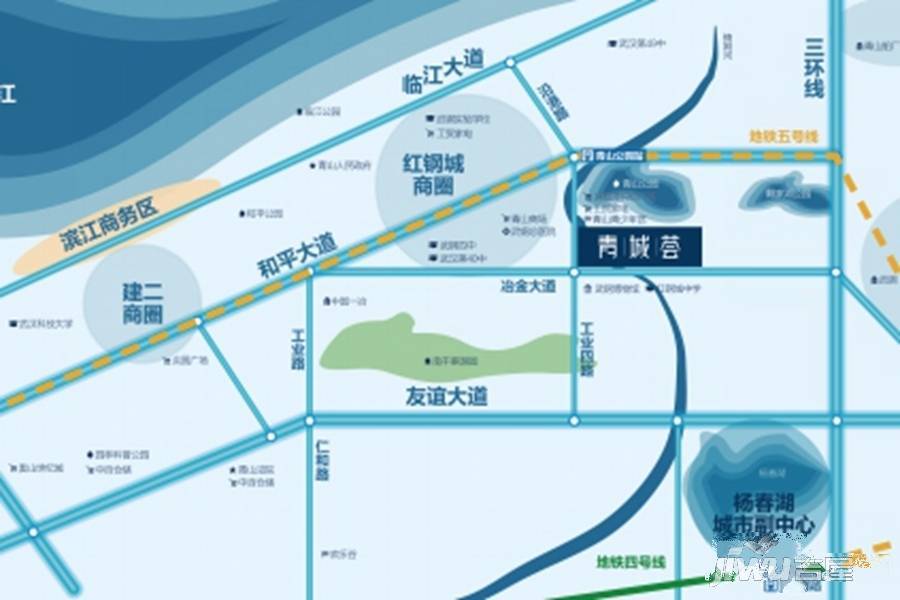 青城荟位置交通图