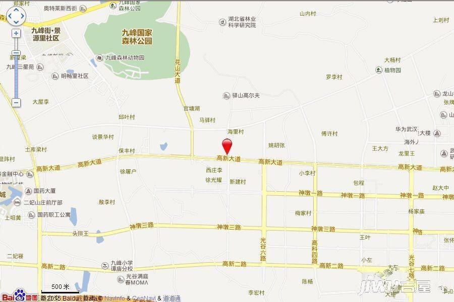 武汉奥山光谷世纪城位置交通图图片