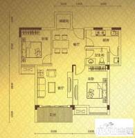 新长江香榭琴台2室2厅1卫78㎡户型图