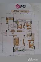 国创青云3室2厅2卫119㎡户型图