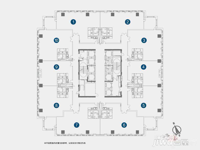 泛海国际SOHO城10室10厅10卫2000㎡户型图