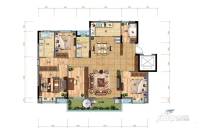 绿地国际理想城4室2厅2卫156㎡户型图