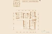 汉口新界广场5號公馆4室2厅2卫142㎡户型图