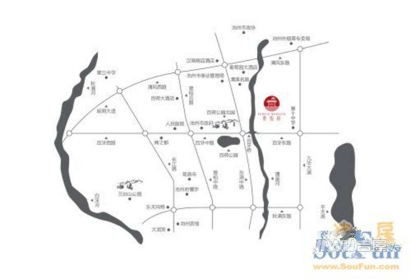 紫悦府位置交通图图片