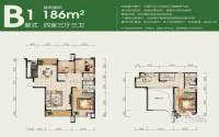 香樟里那水岸4室3厅3卫186㎡户型图