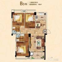 远东国际商业3室2厅2卫108㎡户型图