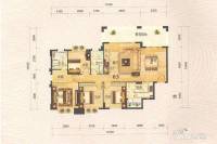 友诚公园国际4室2厅2卫136㎡户型图