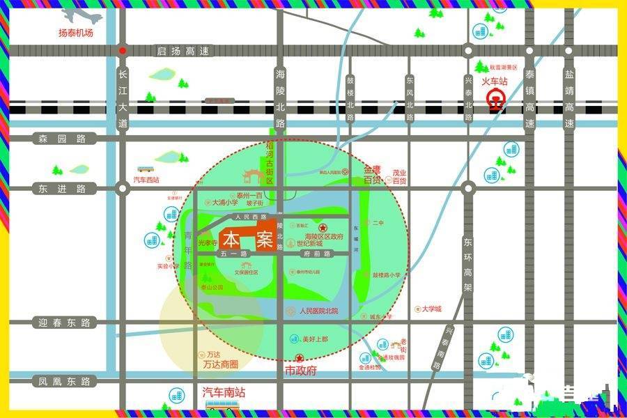 乐活中心城位置交通图