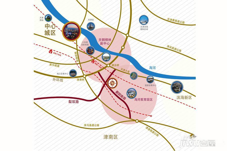 天津锦联新经济产业园位置交通图图片