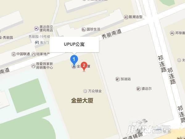 UPUP公寓位置交通图图片