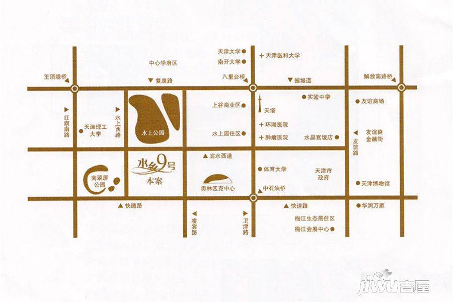 水乡9号位置交通图2