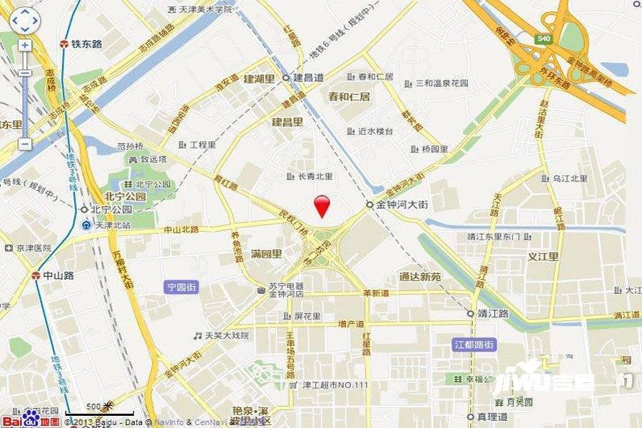 中国铁建公馆189位置交通图