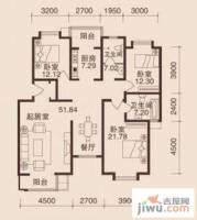 小镇西西里3室2厅1卫145㎡户型图