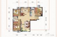 金地艺城华府3室2厅2卫110㎡户型图