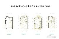 依水和墅5室2厅4卫274㎡户型图
