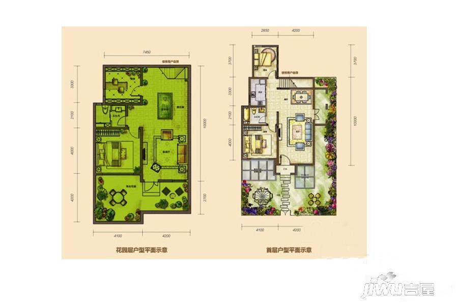 仁爱团泊湖逸湖岸3室3厅2卫户型图