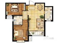塞纳世家2室2厅1卫92.6㎡户型图