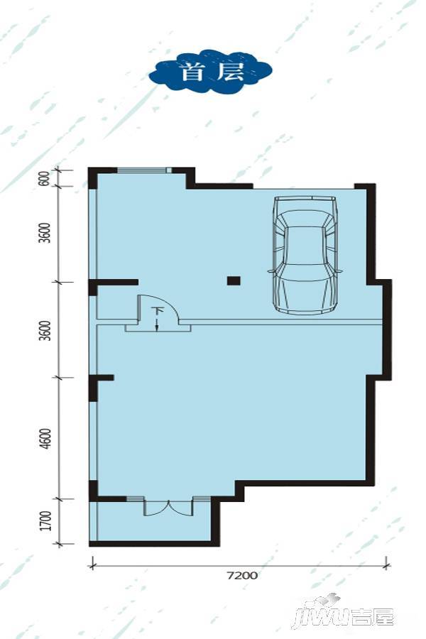 湖语公园3室2厅1卫178㎡户型图