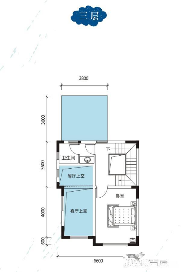 湖语公园3室2厅2卫167㎡户型图