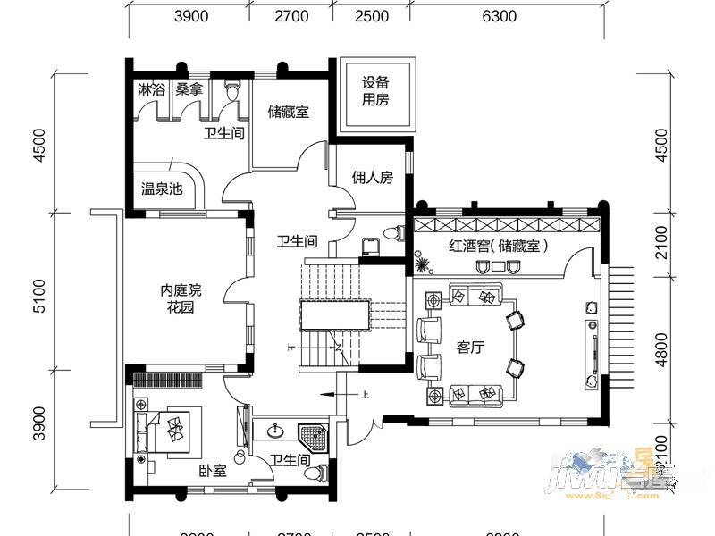 龙熙府6室4厅8卫430㎡户型图