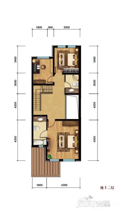 三源英华郡6室4厅2卫225.9㎡户型图