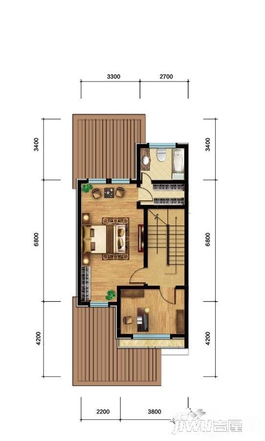 三源英华郡5室2厅4卫225.9㎡户型图