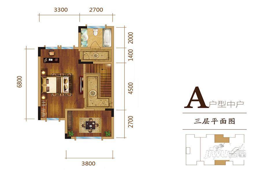 三源英华郡6室4厅2卫225㎡户型图