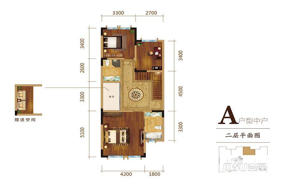 三源英华郡6室4厅2卫225㎡户型图