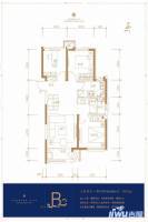 金地新城大境3室2厅1卫92㎡户型图