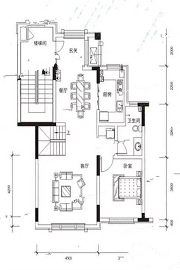 湖语公园3室2厅2卫135㎡户型图