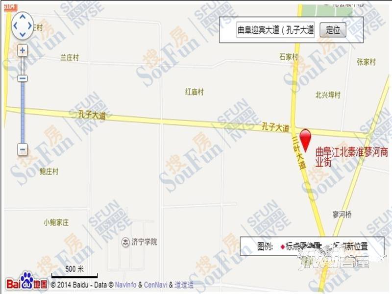 曲阜江北秦淮蓼河商业街位置交通图图片
