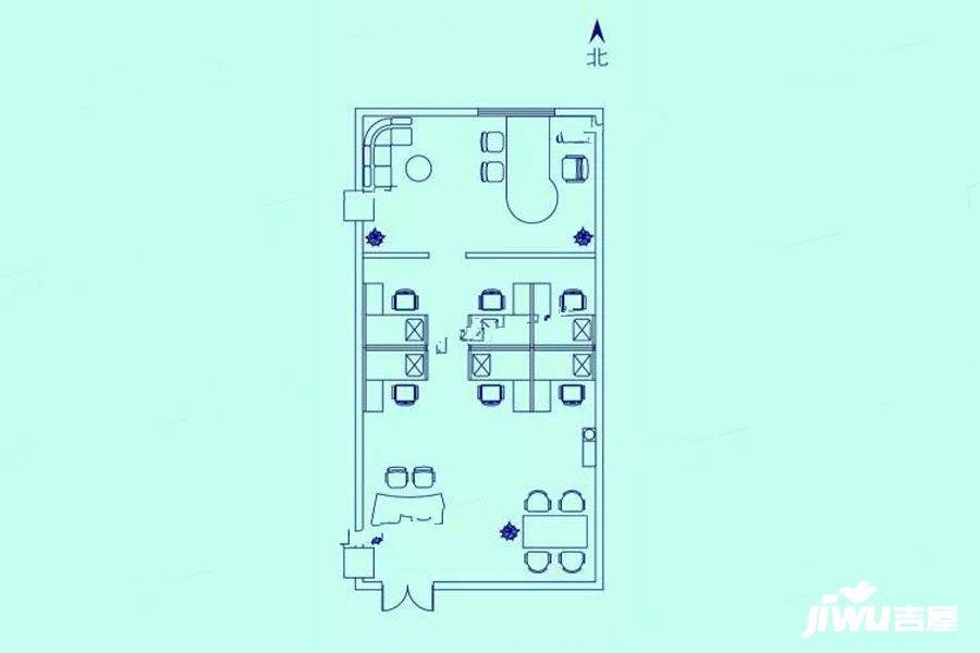 高鸿智汇1室0厅0卫88.6㎡户型图