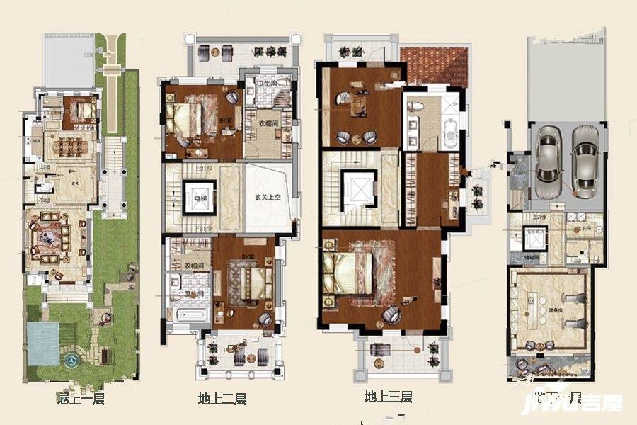 瑞马意墅6室3厅5卫407㎡户型图